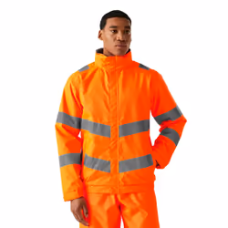 Regatta Professional Mens Pro Contract Dover Hi-Vis Jacket - 3XL, Orange