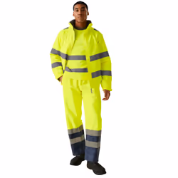 Regatta Professional Mens Pro Contract Dover Hi-Vis Jacket - S, Yellow