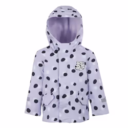 Regatta Childrens/Kids Shyla The Leopard Waterproof Jacket - 5-6 Years, Lilac Frost