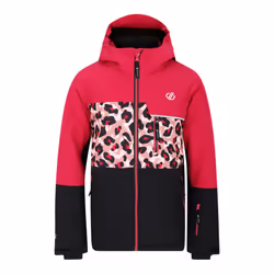 Dare 2B Childrens/Kids Traverse II Cheetah Print Ski Jacket - 5-6 Years, Berry Pink/Dusty Rose