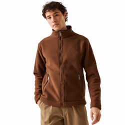 Regatta Mens Garrian II Full Zip Fleece Jacket - 3XL, Dark Brown/Black