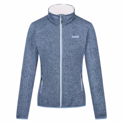 Regatta Womens/Ladies Newhill Marl Full Zip Fleece Jacket - 10 UK, Coronet Blue/White