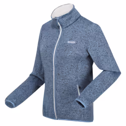 Regatta Womens/Ladies Newhill Marl Full Zip Fleece Jacket - 10 UK, Coronet Blue/White