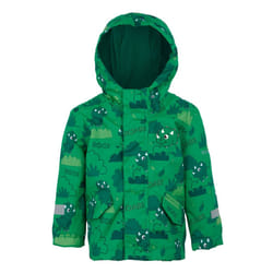 Regatta Childrens/Kids Stompy The Dinosaur Waterproof Jacket - 5-6 Years, Jelly Bean