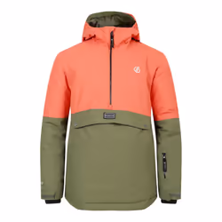 Dare 2B Childrens/Kids Freehand Overhead Ski Jacket - 13 Years, Orange Rust/Olivine Green