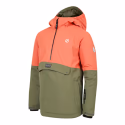 Dare 2B Childrens/Kids Freehand Overhead Ski Jacket - 13 Years, Orange Rust/Olivine Green