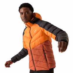 Regatta Mens Dalent Hooded Insulated Jacket - S, Fox/Red Ochre