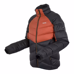Regatta Mens Dalent Padded Jacket - 3XL, Red Ochre/Black