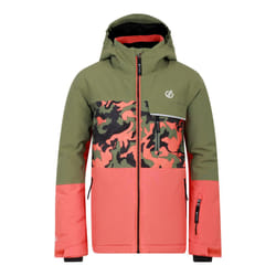 Dare 2B Childrens/Kids Traverse II Camo Ski Jacket - 5-6 Years, Orange Rust