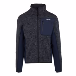 Regatta Mens Baslinn Marl Full Zip Fleece Jacket - S, Navy/Navy
