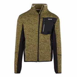 Regatta Mens Baslinn Marl Full Zip Fleece Jacket - 3XL, Nephrite Green/Black