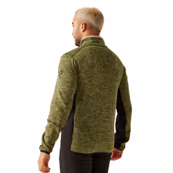 Regatta Mens Baslinn Marl Full Zip Fleece Jacket - 3XL, Nephrite Green/Black