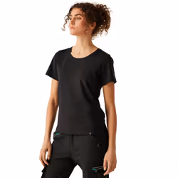 Regatta Professional Womens/Ladies Ada Cotton Stretch T-Shirt - 20 UK, Black