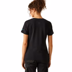 Regatta Professional Womens/Ladies Ada Cotton Stretch T-Shirt - 20 UK, Black