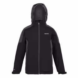 Regatta Childrens/Kids Hurdle V Waterproof Jacket - 3-4 Years, Black/Seal Grey