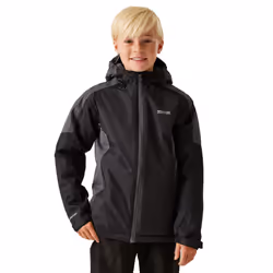 Regatta Childrens/Kids Hurdle V Waterproof Jacket - 3-4 Years, Black/Seal Grey