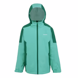 Regatta Childrens/Kids Hurdle V Waterproof Jacket - 14 Years, Dusty Green/Rainforest