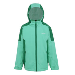 Regatta Childrens/Kids Hurdle V Waterproof Jacket - 14 Years, Dusty Green/Rainforest