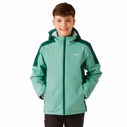 Regatta Childrens/Kids Hurdle V Waterproof Jacket - 14 Years, Dusty Green/Rainforest