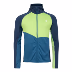Dare 2B Mens Assimilate II Core Stretch Midlayer - XXL, Moonlight Denim/Green Flash