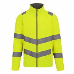 Regatta Professional Mens Pro Contract Ablaze Hi-Vis 2 Layer Soft Shell Jacket - S, Yellow