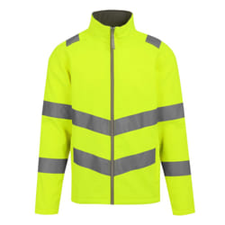 Regatta Professional Mens Pro Contract Ablaze Hi-Vis 2 Layer Soft Shell Jacket - 3XL, Yellow