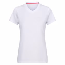 Regatta Womens/Ladies Fingal Plain V Neck T-Shirt - 16 UK, White