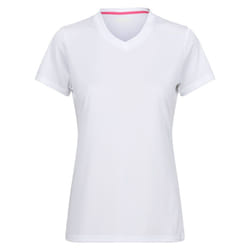 Regatta Womens/Ladies Fingal Plain V Neck T-Shirt - 16 UK, White