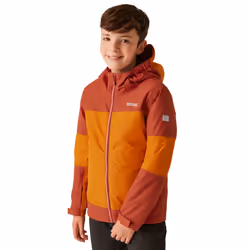 Regatta Childrens/Kids Beamz IV Waterproof Jacket - 11-12 Years, Fox/Red Ochre