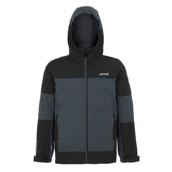 Regatta Childrens/Kids Beamz IV Waterproof Jacket - 14 Years, Seal Grey/Black