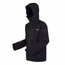 Regatta Mens Wentwood IX 3 in 1 Jacket - XXL, Black/Red Ochre