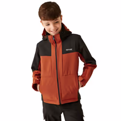 Regatta Childrens/Kids Haydenbury II Soft Shell Jacket - 11-12 Years, Red Ochre/Black