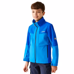 Regatta Childrens/Kids Haydenbury II Soft Shell Jacket - 14 Years, Hydro Blue/Olympian Blue