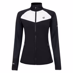 Dare 2B Womens/Ladies Elation III Core Stretch Midlayer - 16 UK, Black/Blanc De Blanc