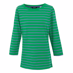 Regatta Womens/Ladies Baylette II Striped T-Shirt - 24 UK, Green