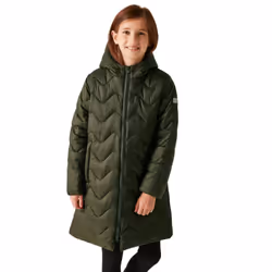 Regatta Childrens/Kids Cambrie Quilted Jacket - 13 Years, Dark Khaki/Black