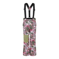Dare 2B Childrens/Kids Pow Leopard Print Ski Trousers - 11-12 Years, Olivine Green