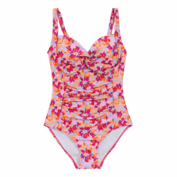 Regatta Womens/Ladies Sakari Summer Floral Tummy Control One Piece Swimsuit - 10 UK, Pink
