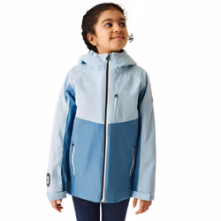 Regatta Girls Trekktain 3 in 1 Waterproof Jacket - 7-8 Years, Coronet Blue/Clear Sky