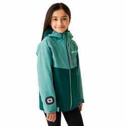 Regatta Girls Trekktain 3 in 1 Waterproof Jacket - 3-4 Years, Rainforest/Dusty Green