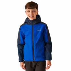 Regatta Childrens/Kids Volcanics VIII Terrain Print Reflective Jacket - 3-4 Years, Olympian Blue/Navy
