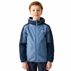 Regatta Childrens/Kids Volcanics VIII Terrain Print Reflective Jacket - 5-6 Years, Coronet Blue/Navy