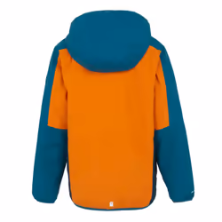 Regatta Childrens/Kids Volcanics VIII Terrain Print Reflective Jacket - 7-8 Years, Fox/Moroccan Blue
