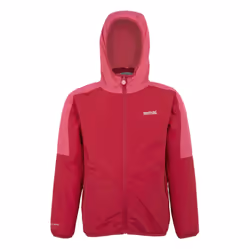 Regatta Childrens/Kids Volcanics VIII Terrain Print Reflective Jacket - 14 Years, Deep Pink/Hot Pink