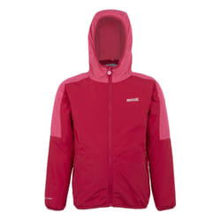 Regatta Childrens/Kids Volcanics VIII Terrain Print Reflective Jacket - 14 Years, Deep Pink/Hot Pink