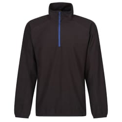 Regatta Mens Navigate Half Zip Fleece - 3XL, Black/New Royal