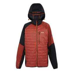 Regatta Mens Andreson Pro Hybrid Jacket - L, Black/Red Ochre