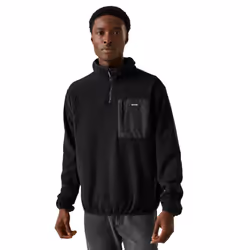 Regatta Mens Frankie Half Zip Fleece Top - 3XL, Black