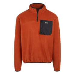 Regatta Mens Frankie Half Zip Fleece Top - S, Red Ochre