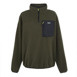 Regatta Mens Frankie Half Zip Fleece Top - S, Dark Khaki